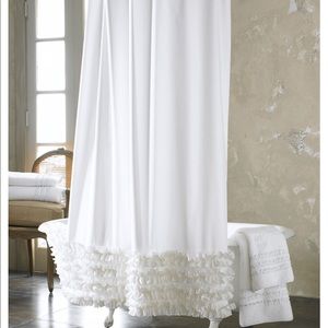 Ann Gish Ruffled Shower Curtain